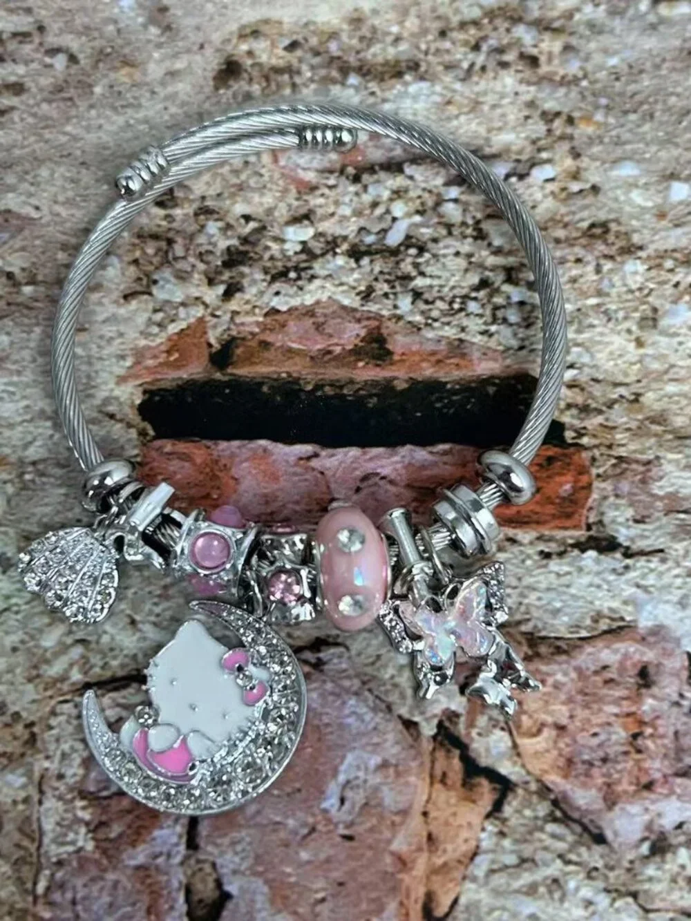 Pink Hello Kitty Bracelet cute